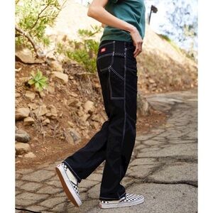 Dickies Girl Black Carpenter Pants Jeans